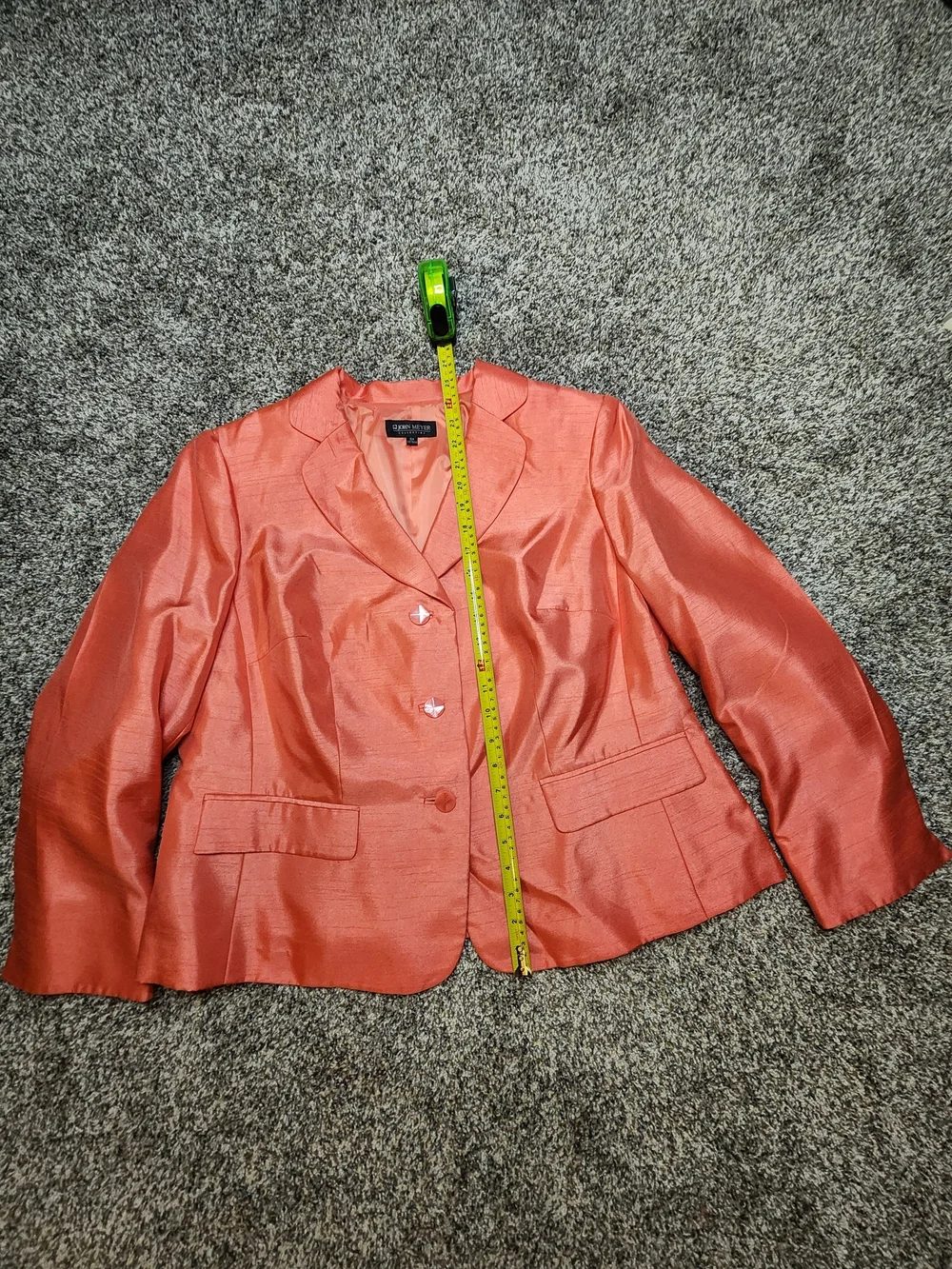 John Meyer Collection Coral-Peach Women's 2pcs Set Blazer With Matching Dress.